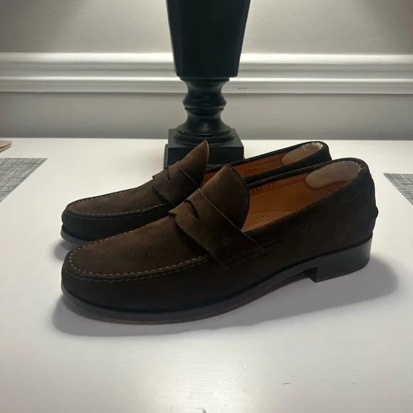 Sid Mashburn Chocolate Suede Loafers